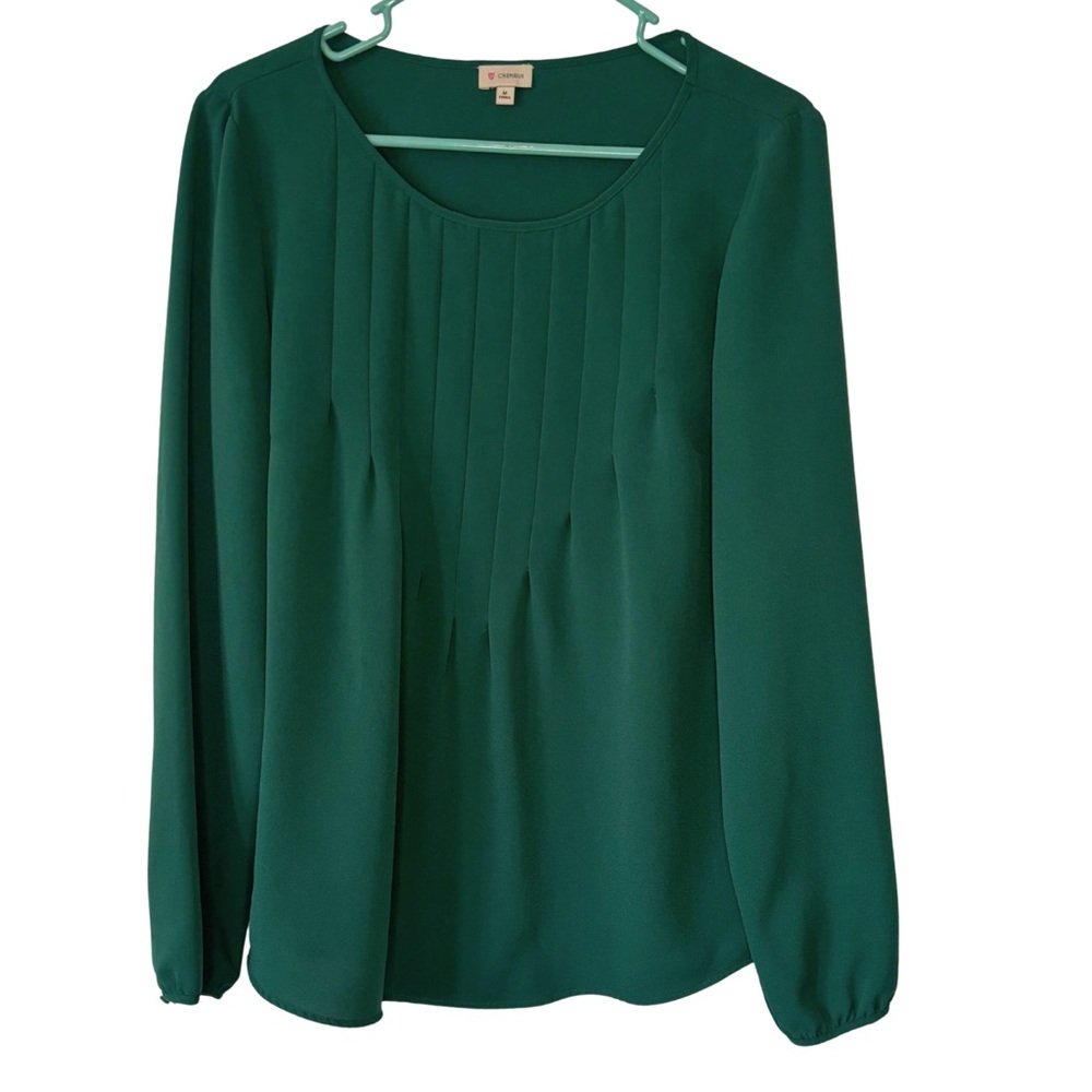 3/$20 Daniel Cremieux Green Long Sleeve Blouse